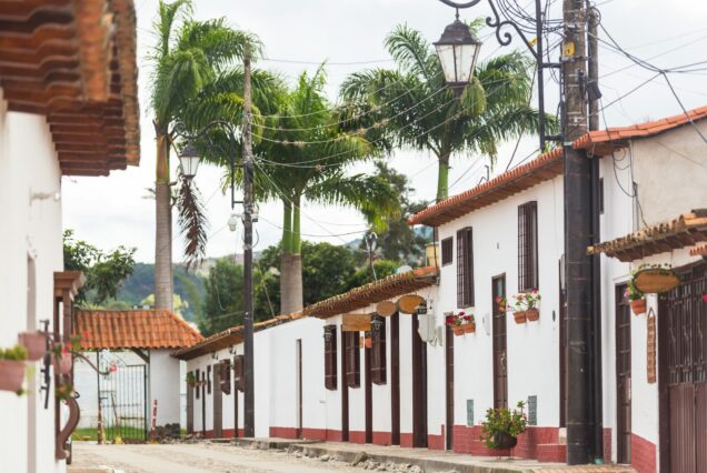Colonial village in Colombia